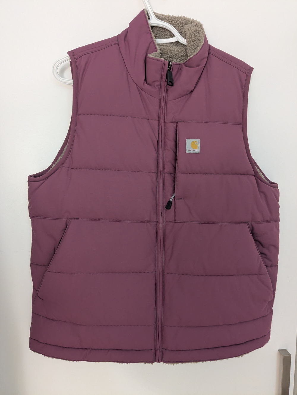 Carhartt Montana Women's Quilted Fleece-Lined Vest - Berry Color Reversible